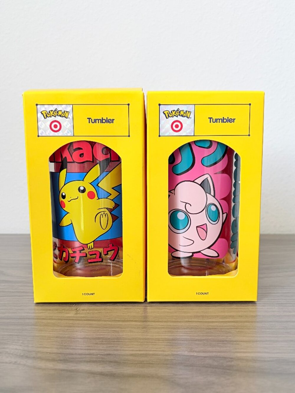 Pokémon x Target Exclusive Pikachu & Jigglypuff Plastic Tumbler Cup Set 20oz